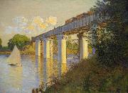 Claude Monet The Railway Bridge at Argenteuil Spain oil painting artist